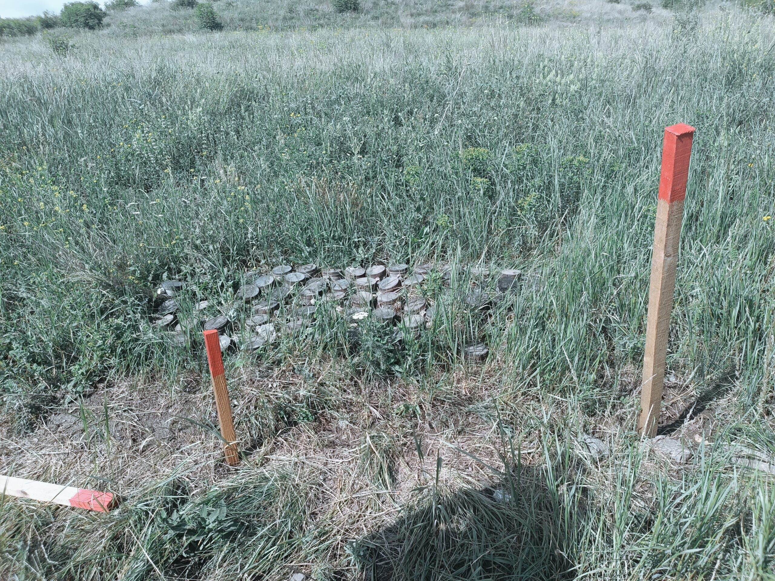 Ziyarette medya temsilcilerine güvenlik kuralları anlatıldı, alanlarda bulunan mayınlar gösterildi.