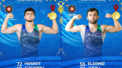 Ranking turnuvasında Azerbaycan’ın iki Grekoromen güreşçisi altın madalya kazandı