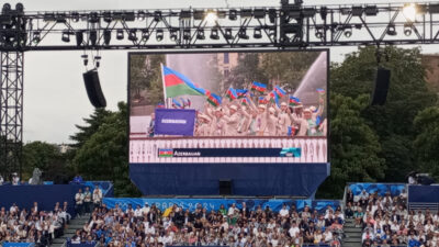 “Paris-2024”: Azerbaycanlı sporcuların geçit töreni düzenlendi – VİDEO