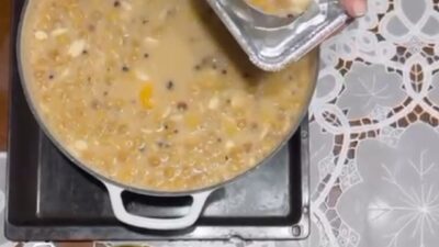 Milletvekili Ceyda Bölünmez Çankırı kendi elleriyle  “Aşure” pişirdi