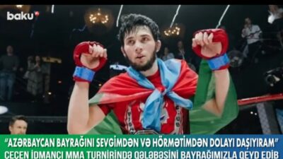 Çeçen sporcunun Azerbaycan sevgisi