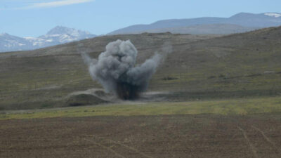 Qazax rayonunun Qızılhacılı kəndində mina