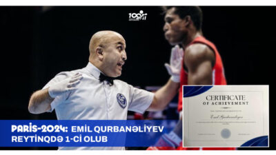 Azerbaycanlı hakem “Paris-2024″te en çok reyting alan hakem seçildi