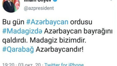 2020-ci il sentyabrın 27-də Ermənistan