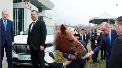Resmi temaslar için Kırgızistan'da bulunan