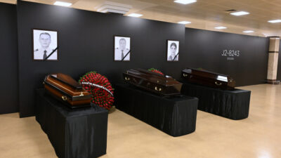 Təyyarə qəzasında həlak olan ekipaj üzvləri ilə vida mərasimi keçirilib