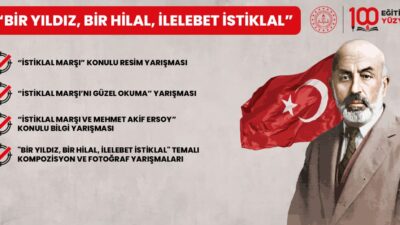 MEB: Öğretmenler, “Bir Yıldız, Bir Hilal, İlelebet İstiklal” temalı yarışmaya katılacak