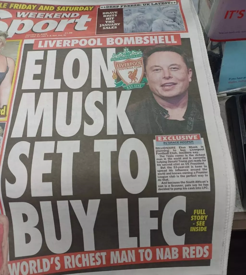 Elon Musk LIVERPOOL’U ALABİLİR.