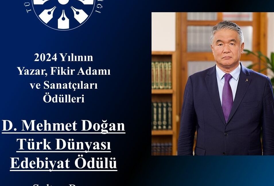 TÜRKSOY Genel Sekreter Raev, D. Mehmet Doğan Türk Dünyası Edebiyat Ödülü ile onurlandırıldı