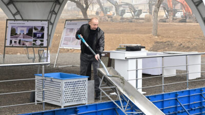 Xankəndidə Zəfər parkının təməlqoyma mərasimi olub