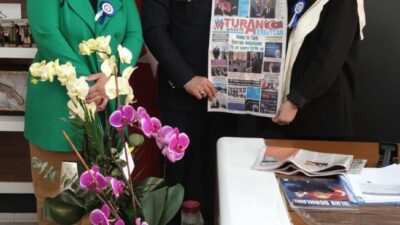 Turan Azerbaycan Gazetesi’nden Konak İlçe Emniyet Müdürü’ne Ziyaret
