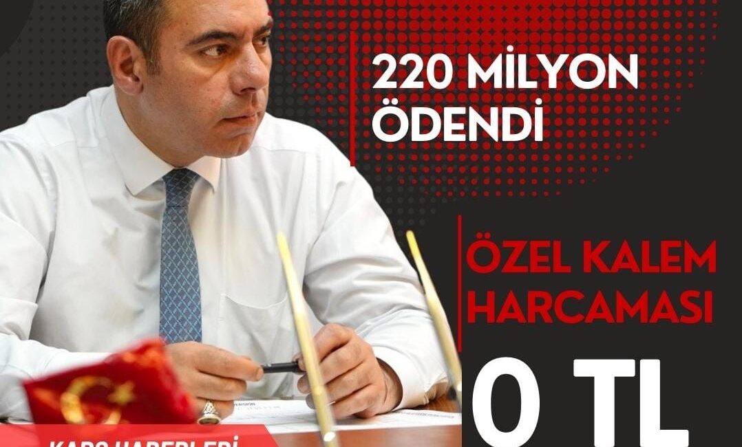 Kars Belediyesi Bir Yılda 220 Milyon Borç Ödedi.