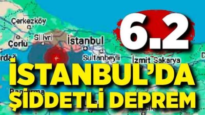 İstanbulda güclü zəlzələ baş verib