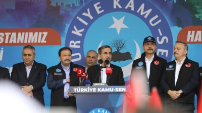Türkiye Kamusen : “CUMHURİYETİN KALBİNDEN EMEĞİN YÜZYILINA YÜRÜYORUZ” DİYEREK 1 MAYIS’I ANKARA’DA KUTLADIK