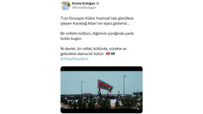 Əminə Ərdoğan: “Bir millət, iki dövlət” – daim bir, bütöv