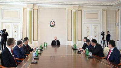 Prezident İlham Əliyev TDT-nin daxili işlər nazirlərinin ikinci görüşünün iştirakçılarından ibarət nümayəndə heyətini qəbul edib