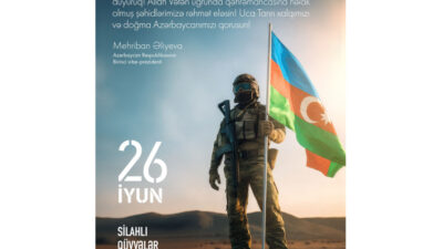 Birinci vitse-prezident Mehriban Əliyeva Silahlı Qüvvələr Günü münasibətilə paylaşım edib