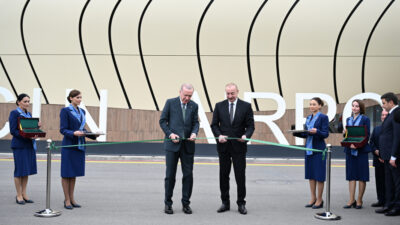 Laçın Beynəlxalq Hava Limanının açılış mərasimi keçirilib