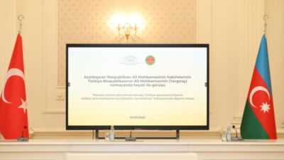 Azərbaycan və Türkiyə Ali məhkəmələri arasında əlaqələrin daha da genişləndirilməsi ilə bağlı müzakirələr aparılıb