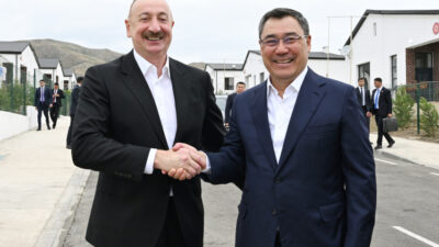 Azərbaycan və Qırğızıstan prezidentləri Ağdam rayonunun Xıdırlı kəndinin 1-ci mərhələsinin açılışında iştirak ediblər