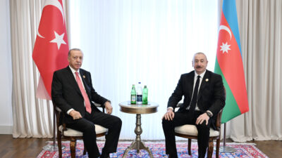 Azərbaycan Prezidenti İlham Əliyev Xankəndidə Türkiyə Prezidenti Rəcəb Tayyib Ərdoğanla görüşüb