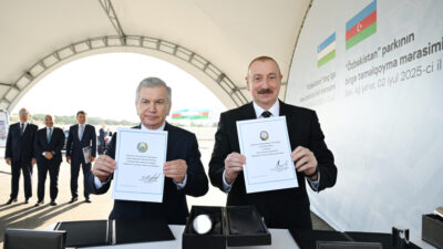 Bakıda “Özbəkistan” parkının təməli qoyulub