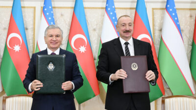 Azərbaycan ilə Özbəkistan arasında imzalanmış sənədlər mübadilə edilib