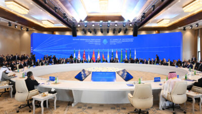 Xankəndi şəhərində İqtisadi Əməkdaşlıq Təşkilatının 17-ci Zirvə görüşü keçirilib Prezident İlham Əliyev Zirvə görüşündə çıxış edib